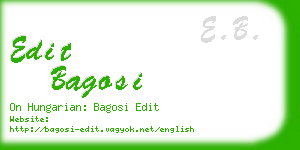 edit bagosi business card